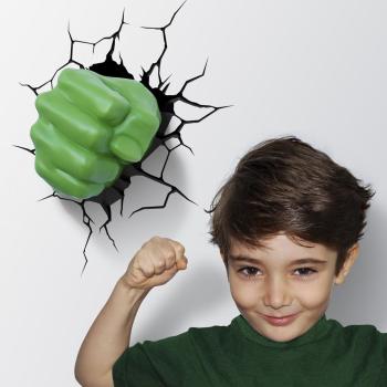 3D LED Marvel - Hulk Faust - Wandlampe- beispiel